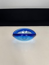 Murano Glas Schale Ozeanblau