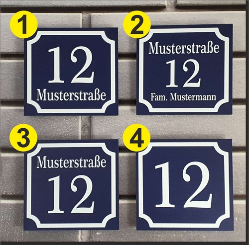 Hausnummer retro