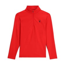 Spyder Herren PROSPECT 1/2 ZIP Skirolli Fleecepullover rot