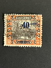 Saargebiet  Nr. 77 gestempelt