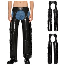 Lack leder western chaps - leder,