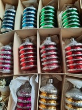 11 X  DDR Christbaumschmuck Alt Laucha große  Laternen Lampion  ca. 10 cm