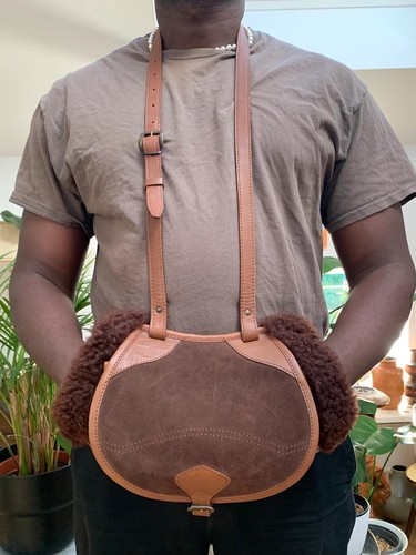 Vintage lammfell tasche - vintage,