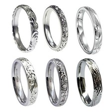 4mm 18ct Weiss Gold Vintage