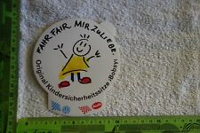 Alter Aufkleber Verkehr Auto Kindersicherheitssitze BOBSY VW