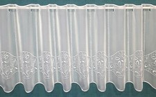 Panneaux Scheibengardine Bistrogardine Stickerei 45 cm hoch weiß