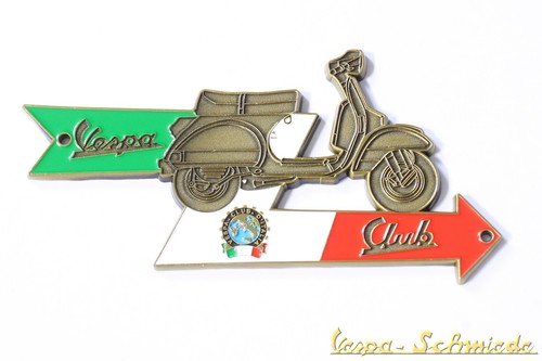 Vespa metall plakette pfeil - "pfeil,