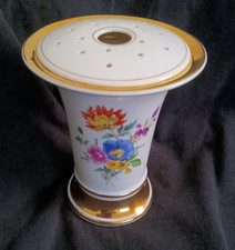 Meissen Floral/white/Gold Vase