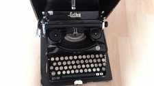 Erika  Reiseschreibmaschine vorm. Seidel & Naumann  Vorkrieg im Koffer