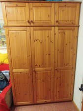 Kleiderschrank Kiefer mit Aufsatz -  Höhe 230 cm -  Breite 150 cm -  Tiefe 59 cm