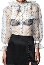 Zara weiss transparent - weiss, organza