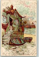 39827525 - Sonnenschein Boot Segelboot Serie VII Nr.99115 Winkler & Schorn 1901