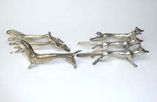 6 x Messerbänkchen Zinn um