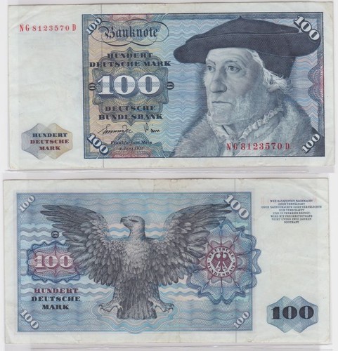 T145439 banknote 100 - banknote, dm
