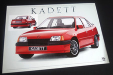 OPEL KADETT E Stufenheck (TUNING)….Prospektblatt...TOLL…1986
