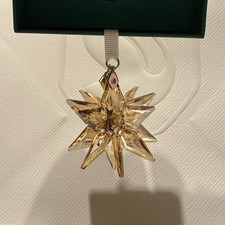 Swarovski Weihnachtsstern 2023 3D Gold Festive Christmas Ornament Star 5653577