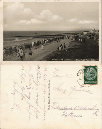 Ansichtskarte cuxhaven - ansichtskarte,