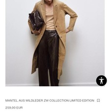 ZARA STUDIO Kleid LEDERJACKE