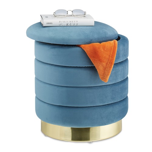 Samthocker stauraumhocker - samthocker,