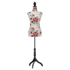 Semplix dekorative Schneider-Kleiderpuppe -büste Baumwollbezug höhenverstellbar