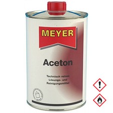 Meyer Aceton Dose zum lösen