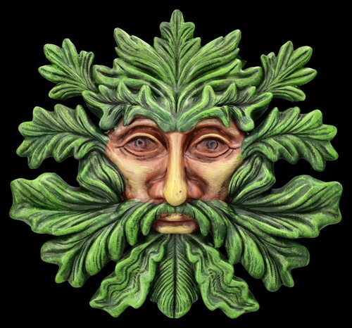 Wandrelief blatt bärtiger - wandrelief, blatt-bärtiger