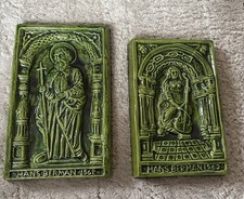 Antike glasierte Ofenkacheln Hans Berman 1562