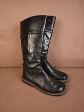 Leder Stiefel Kickers schwarze