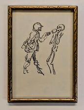 Andreas Paul Weber : Soldat und Tod - Erster Weltkrieg - Handgranate - um 1920