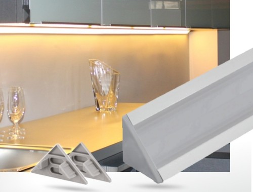 5er pack aluminium eckprofil - aluminium,