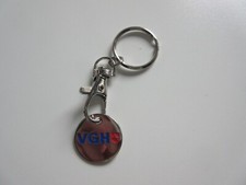 Schlüsselanhänger mit Einkaufswagenchip  mit Reklame / unbenutzt