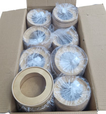 Salatschale Pappe braun rund