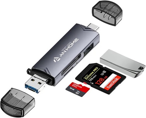 6in1 kartenleser usb typ c - 3.0, typ-c