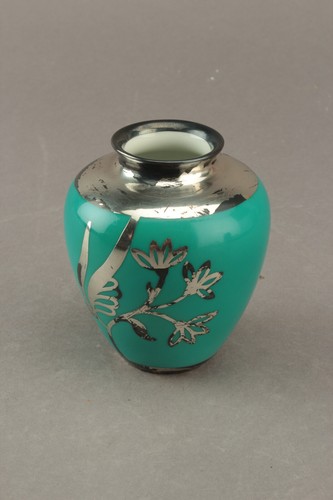 Vase silver overlay - vase,