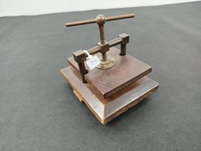 (2) Rarität - alte Spielkartenpresse - Spindelpresse - Buchpresse - Kartenpresse