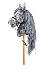 Hobby Horse Steckenprferd Grau HKM Kids inklusive Trense Spielzeugpferd