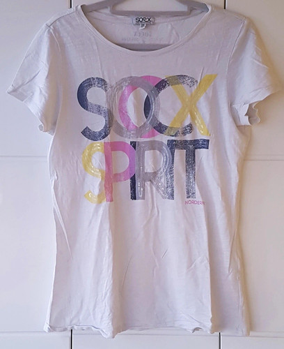 Soccx damen shirt weiß - soccx, weiß/bunt