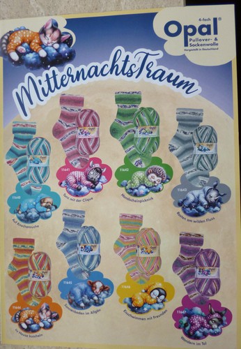 Sockenwolle 4fach opal - 4fach,