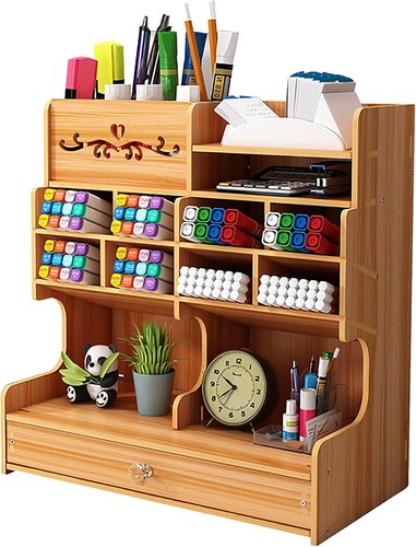 Holz-Schreibtisch-Organizer