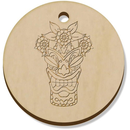 34mm tiki kopf - kopf', holz
