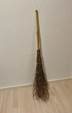 NEU Kinder Hexen Reisig Besen &Stiel 98cm Weide Bambus Karneval Kostüm Helloween