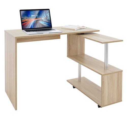 Schreibtisch natur drehbar - natur,