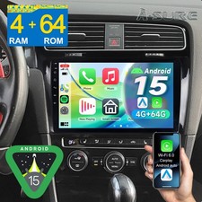 4+64G Android 15 Autoradio Carplay Navi SWC für VW Golf VII 7 Variant 2012-2017