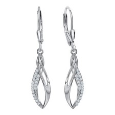 Ohrhänger 925 Silber weiß