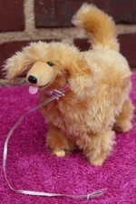 MATTEL BARBIE TIERE GINGER K15 VINTAGE HUND GROß HAUSTIER mit HALSBAND RARITÄT