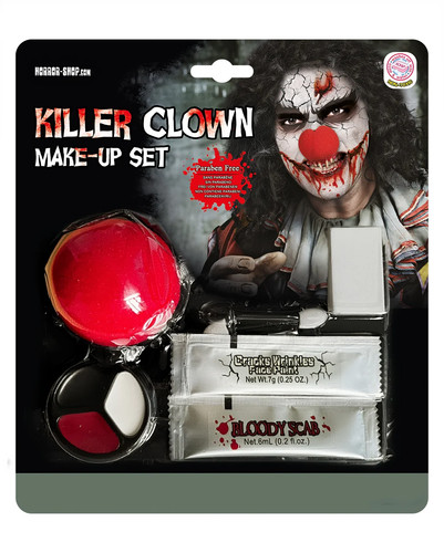 Tlg horror clown make - 10-tlg, make-up