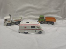 Siku Modellautos 3x LKW & Krankenwagen – Mercedes Benz 809D 2232 – Made in W-Ger