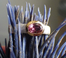 SCHMUCK-STCK RING SILBER PINK TURMALIN NEU FACETTEN 56 18 goldplattiert