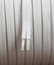 Supra Cables FLAT Lautsprecherkabel 2x1.6mm² superflach weiss / Meterware