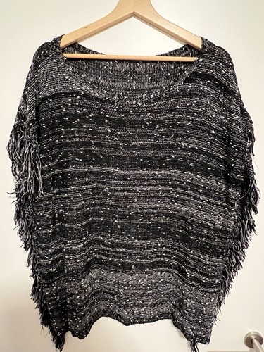 Damen strickponcho tunika - damen, strickponcho/tunika